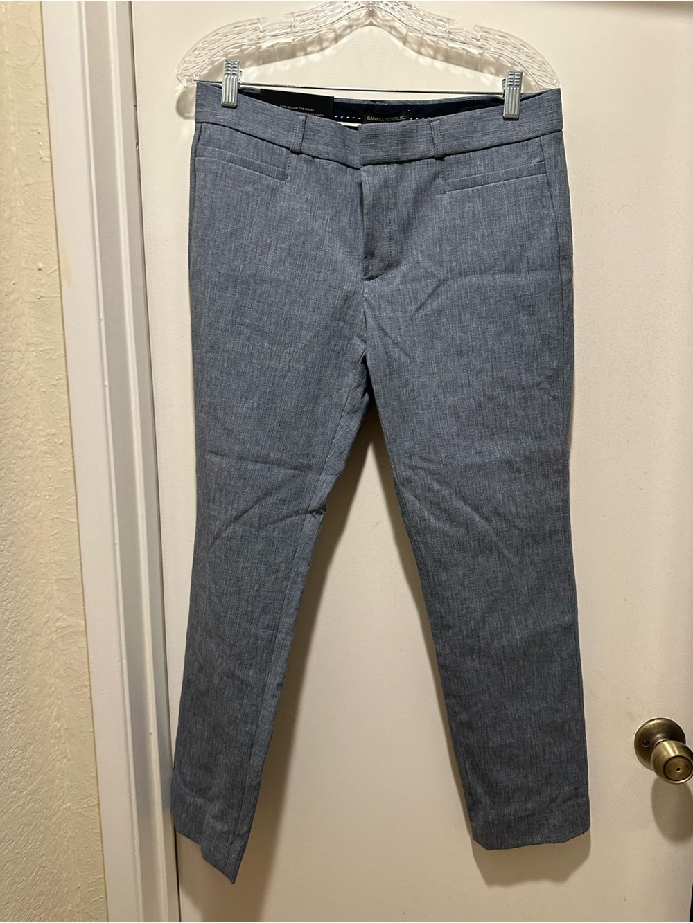 NWT Banana Republic Sloan Blue/Grey Dress Pants Size 8R